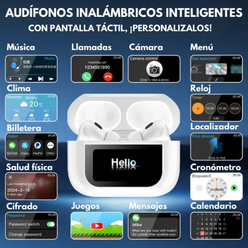 🎧 AirPods Pro Segunda Generación con Pantalla – 🔥 Vive el Sonido Como Nunca Antes🔥